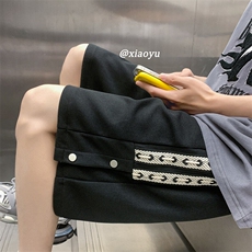XZ616夏季新款华夫格织带扣子休闲短裤五分裤TY829P35控48，男装休闲裤，星座512A（原616）