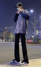2024春款修身微喇复古弹力牛仔裤715-6-BK01P50，男装牛仔裤，星座715-6