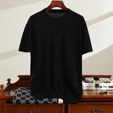 2025时尚舒适男士圆领短袖，男装T恤，祥特羊绒