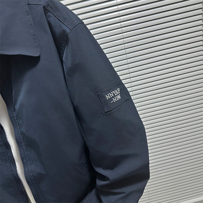 港风秋款男夹克飞行员机车工装拉链字母刺绣宽松外套JK0104P65,男装夹克,星座1013-1