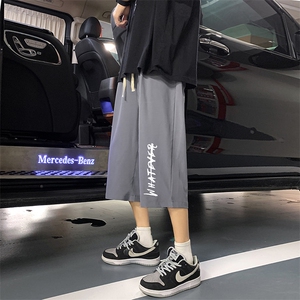 冰丝七分裤男大码速干短裤男五分裤车景风格QK72399-P25