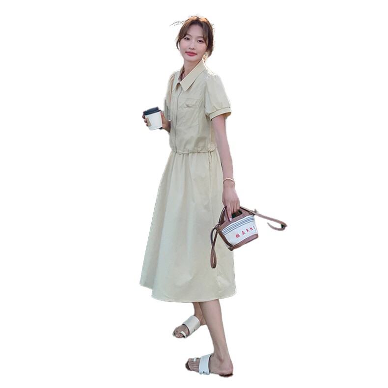 夏季新品设计感条纹背心裙上衣两件套2C2851815P145K218,女装连衣裙,2C285
