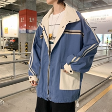 纯机能风工装韩版潮流cec秋季撞色上衣港风宽松夹克W1689-P54，男装夹克，星座512-4