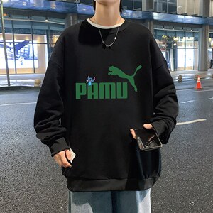 S6227-P28  秋季圆领卫衣男大码韩版宽松长袖外套图片