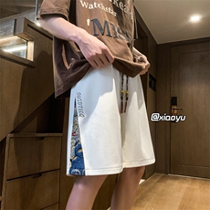 XZ616夏季新款风刺绣拼接百搭五分裤TY874M-5XLP35控48，男装休闲裤，星座512A（原616）