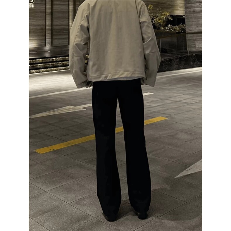 cleanfit美式风微喇毛呢西裤高街风休闲百搭长裤男潮LMN100-P58,男装西裤,星座1008