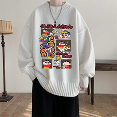 半高领毛衣男士大码针织衫男毛线衣男M18311-P45加绒款-P65，男装针织衫/毛衣，电商A040