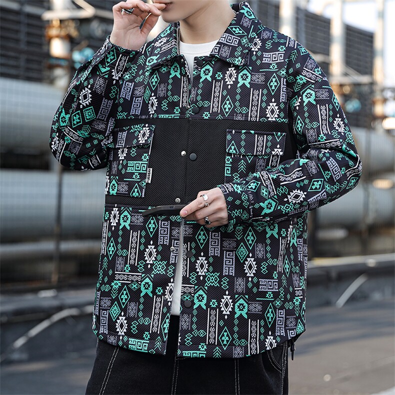 2023-403-2-JK3005-P85抖音精品质款夹克外套翻领印花青少年-,男装夹克,星座1018-1​