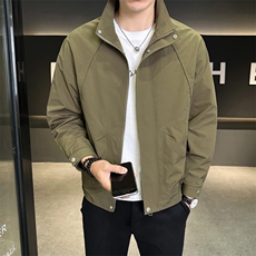 夹克男休闲上衣纯色休闲立领夹克外套A329-JK5093-P95，男装夹克，电商A329