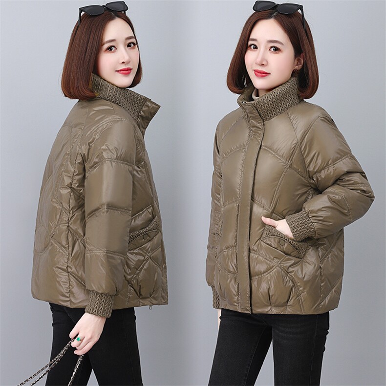 轻薄小个子短款羽绒棉服女2024新款冬季高端洋气时尚妈妈棉袄外套,女装羽绒服,婷思杰（原婷想服饰）