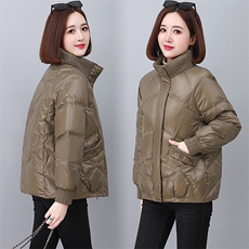 轻薄小个子短款羽绒棉服女2024新款冬季高端洋气时尚妈妈棉袄外套，女装羽绒服，婷思杰（原婷想服饰）