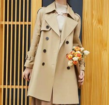 风衣，女装风衣，萱伊惠紫