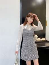 【现货】秋装新款气质韩版淑女套裙，其它，水锦红