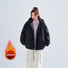 无影墙休闲连帽外套男女冬季加棉加厚美式机能工装棉服-A2356P95，男装棉衣，电商B241