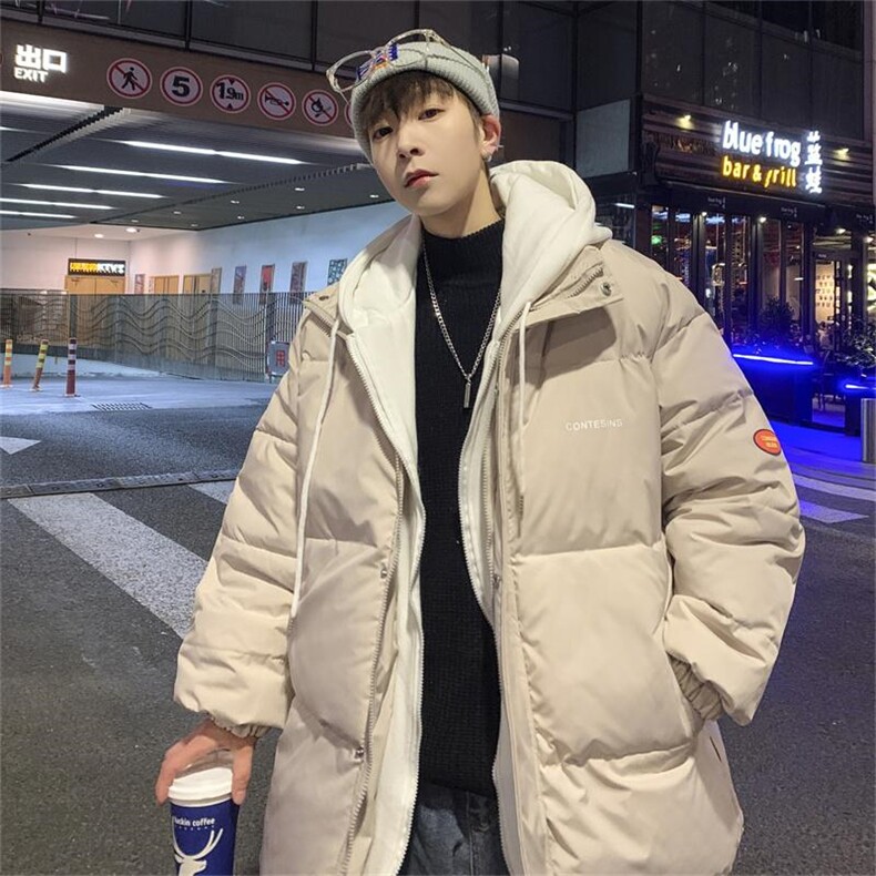 棉衣男冬季连帽棉袄外套韩版潮流宽松面包棉服WT08 310B-1-P75图片