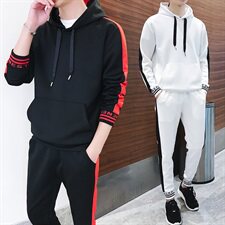 有报告潮流两件套运动服套装男士外套春季卫衣DS53T，男装卫衣，电商A102