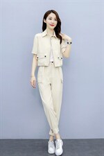 套装/套裙2022年夏季新款时尚潮流显瘦休闲裤小脚，女装休闲裤，艾尚靓装