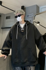 秋装新品小众设计感连帽卫衣情侣休闲宽松上衣外套男女G1096P68，女装短外套，电商A339