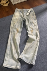 【高质量档口现货特批48量大可谈】破洞牛仔裤610A-Y5183，男装牛仔裤，星座610A