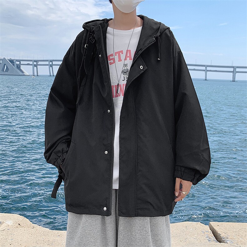 港风秋冬百搭街头纯色工装外套韩版宽松夹克帅气W1374-P52,男装夹克,星座512-2