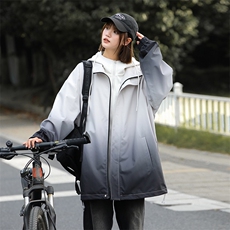 中性风二开渐变宽松夹克男假两件冲锋衣外套A157B-JK7833-特P75，男装夹克，电商A157B