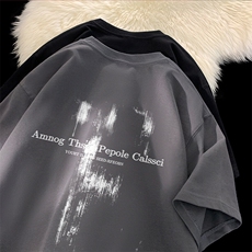可设48小时发货支持抖音得物来样二开230克重磅美式短袖t恤MT364，男装T恤，电商A486