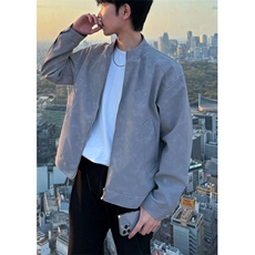 美式复古高级感外套上衣2025春秋新款宽松休闲百搭立领夹克男，男装夹克，星座601-1