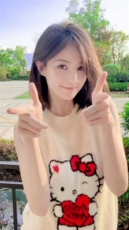 2025羊毛小猫刺绣舒适百搭简约秋冬新款保暖软糯，女装羊毛衫，莺澜羊绒