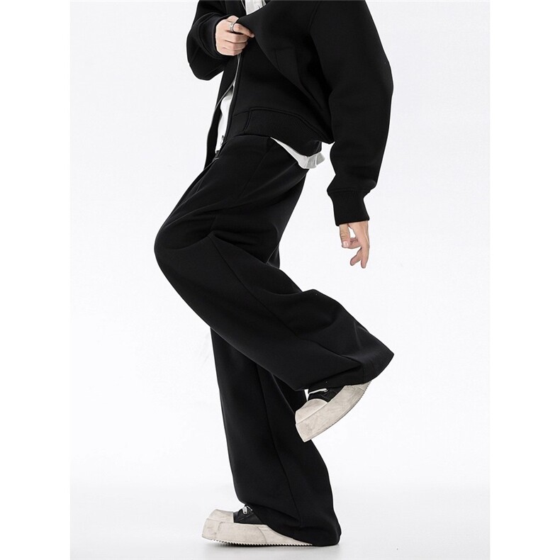 三分焦点西装卫裤男士秋季2025新款cleanfit美式高街小众长裤潮,男装休闲裤,星座715-4