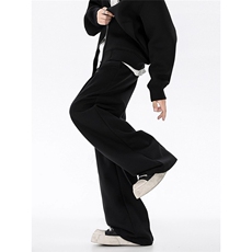 三分焦点西装卫裤男士秋季2025新款cleanfit美式高街小众长裤潮，男装休闲裤，星座715-4