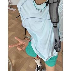 网图！夏季多巴胺哈苏线速干美式凉感T恤-EX50911-特批28，男装T恤，电商A061