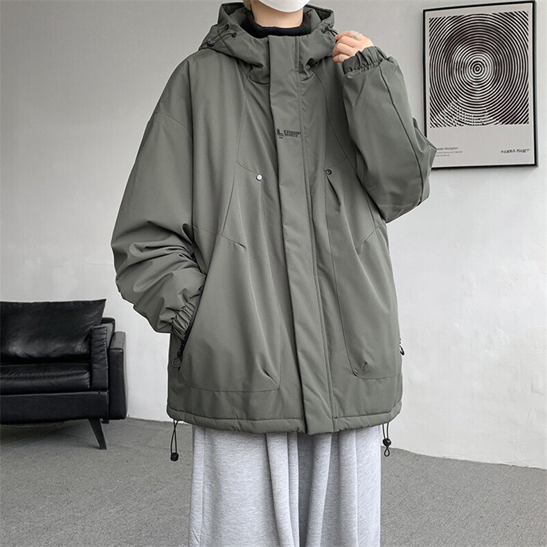 8XL-M冲锋衣外套男加棉加厚夹克秋冬户外登山服JK1313 薄P90控110图片
