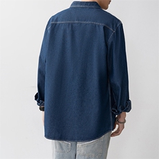 25年春季长袖衬衫工装潮流牛仔衬衣宽松现货DS-C323-1-N82-批50，男装衬衫，电商C323-1