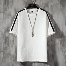 夏季现货主推不断货大码情侣休闲简约百搭圆领短袖T恤T65P25，男装T恤，电商B226-2（原B217-2）