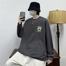 C008P28秋季港风潮流宽松长袖t恤打底衫男，男装T恤，星座1204-3