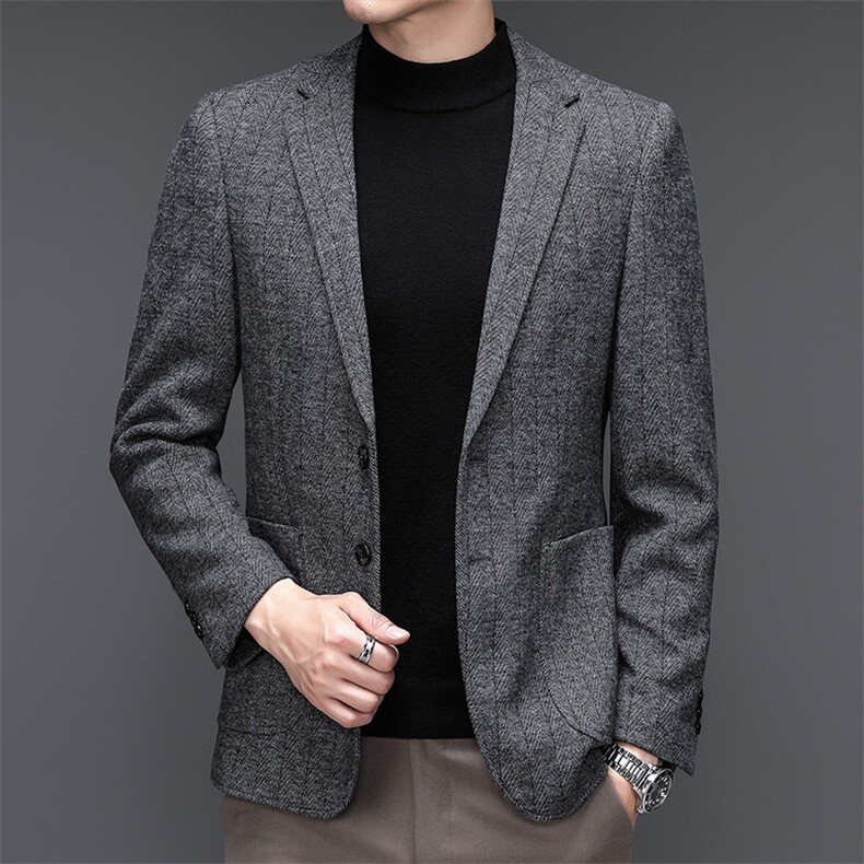 888男士2023秋新款长袖西服休闲外套单装西装P168，男装西服，电商B360