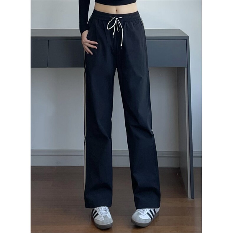 【有货】BN02HH-P45三条杠速干裤子男夏季直筒侧边条纹休闲运动裤，女装休闲裤，星座1007（原301D）