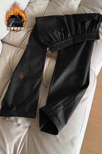 重磅480g全棉字母皮标加厚银狐绒休闲裤男K5682J加绒-特P50控98图片