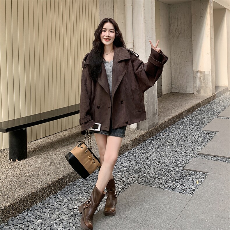 新款。麂皮绒外套B276-2536-P155-K238图片