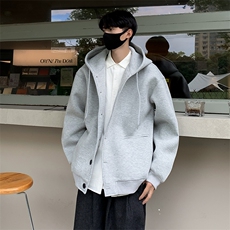 F32-P50潮流设计感小众百搭连帽外套春秋韩版宽松开衫卫衣男，男装卫衣，星座512-6