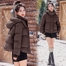 2024冬季新款时尚潮流女装羽绒服宽松显瘦短款外套保暖轻薄百搭上衣，女装羽绒服，浪花E族（衣布洛）