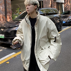 pu皮棉衣男冬季新款加厚棉服宽松面包服棉袄M7166P135控168，男装棉衣，电商A157