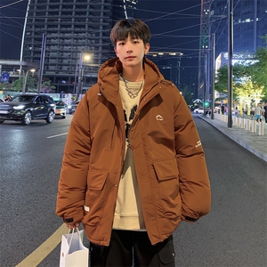 小众高级感户外工装连帽羽绒服男潮牌2024新款冬季加厚冲锋衣外套图片