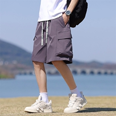 M-8XL夏季宽松大码冰感工装短裤五分裤XZ109-K2358-P38，男装牛仔裤，星座109