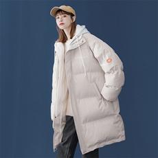 备战双十一中性风中长款棉服假两件情侣棉衣女G910P158男类，男装棉衣，电商A339