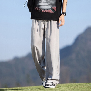 2025新款夏季休闲裤男款宽松直筒阔腿裤垂感运动裤潮Q29129-特P32图片