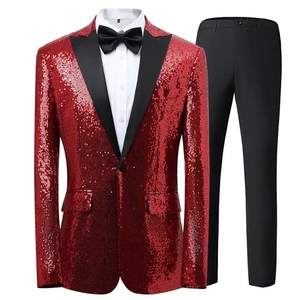 T3Z8619P155韩版设计师男士西装三件套欧美舞台演出服西服套装男图片