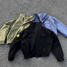 高端格雷系工装风立领夹克W2503169，男装夹克，电商C313