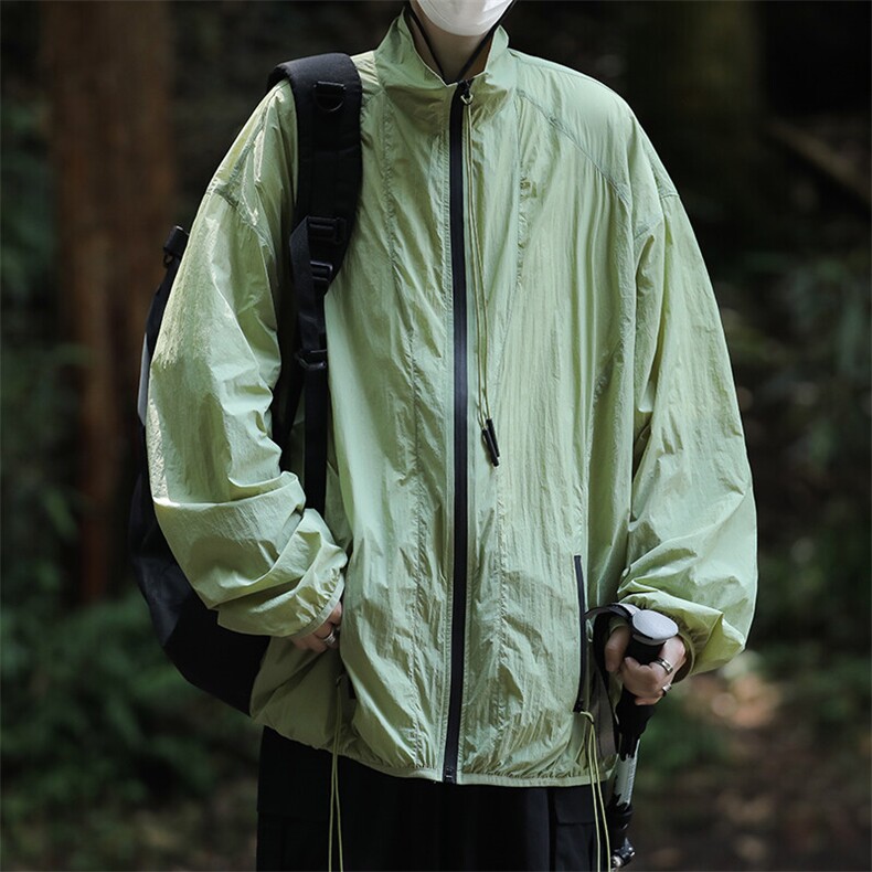 美式防晒衣男女款夏季透气轻薄防晒拉链外套防晒服Y0123-P35，男装夹克，星座308B-1
