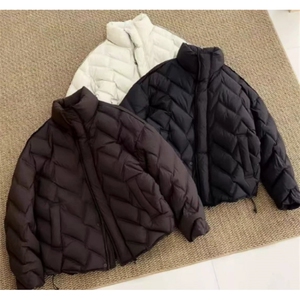 (网图) 90白鸭绒130-158克  波浪纹立领羽绒服313B-9955羽绒-P360图片